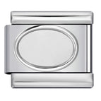 Silver ellipse-y473 / 1cm