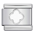 Silver clover-y600 / 1cm
