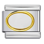 Golden oval-y608 / 1cm
