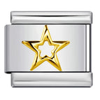 Golden five-pointed star-y595 / 1cm