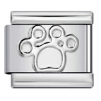 Silver cat's paw-y605 / 1cm