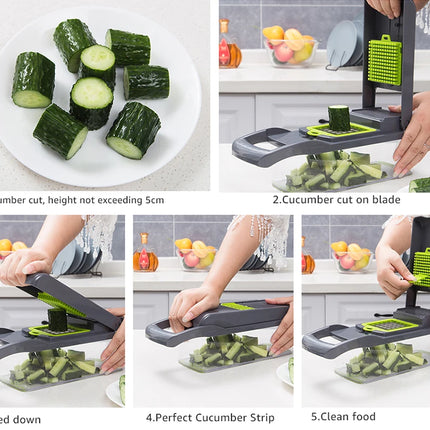 Vegetable Chopper Multifunctional Grater Cutter Kitchen Accessories Manual Fruit Slicer Potatos Shredders Cheese Onions Slicers
